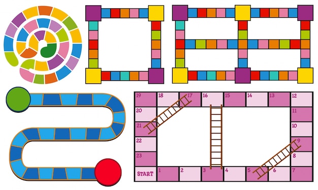 Detail Editable Blank Board Game Template Nomer 47
