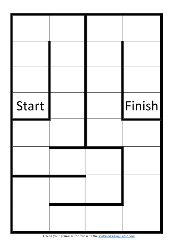 Detail Editable Blank Board Game Template Nomer 48