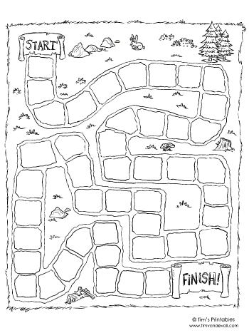 Detail Editable Blank Board Game Template Nomer 50