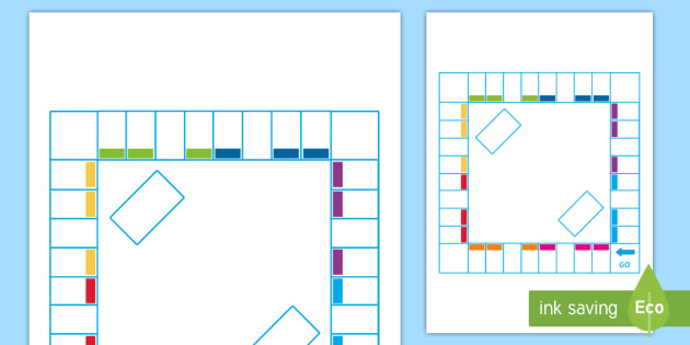 Detail Editable Blank Board Game Template Nomer 8
