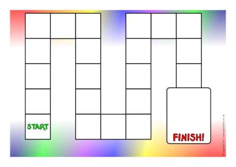 Detail Editable Blank Board Game Template Nomer 9