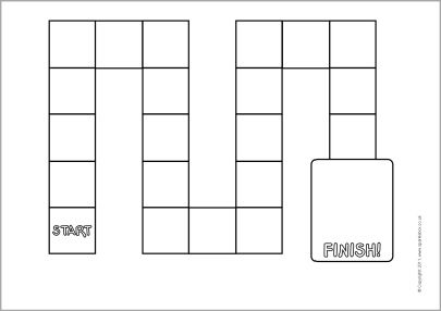 Detail Editable Blank Board Game Template Nomer 10
