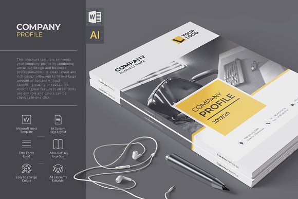 Detail Editable Company Profile Template Word Nomer 16