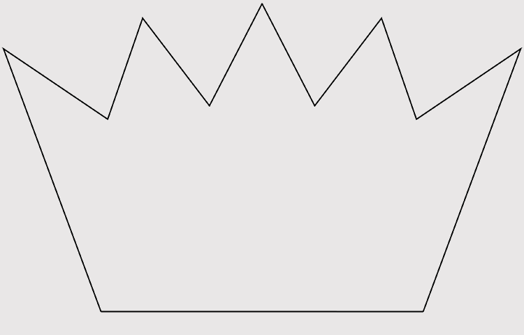 Detail Editable Crown Template Nomer 18