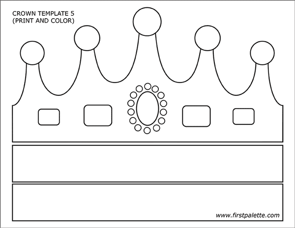 Detail Editable Crown Template Nomer 28