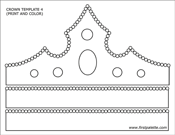 Detail Editable Crown Template Nomer 42