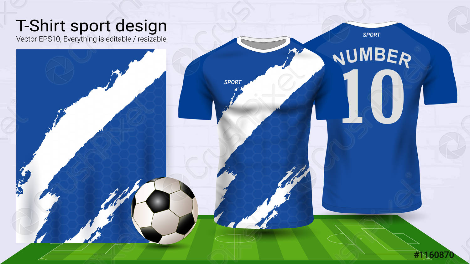 Detail Editable Football Jersey Template Nomer 50