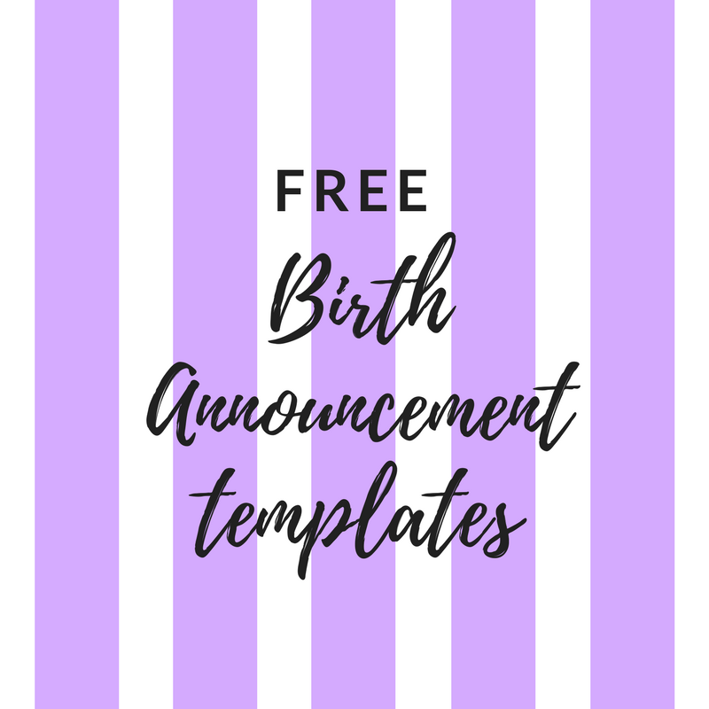 Detail Editable Free Birth Announcement Template Nomer 25