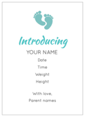 Detail Editable Free Birth Announcement Template Nomer 33
