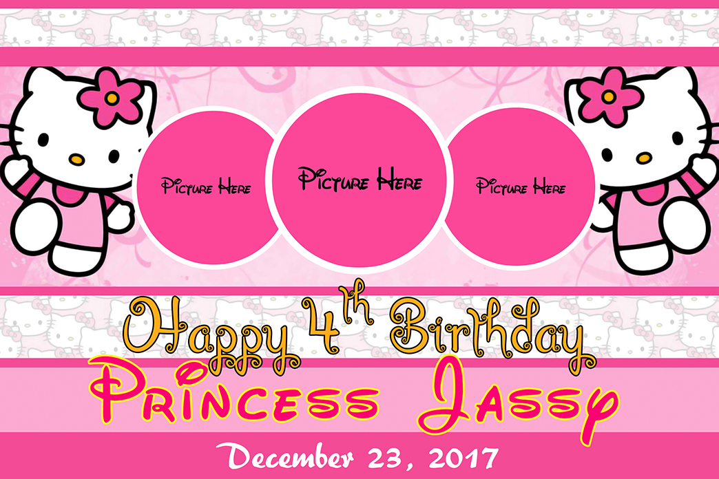 Detail Editable Hello Kitty Invitation Template Nomer 27