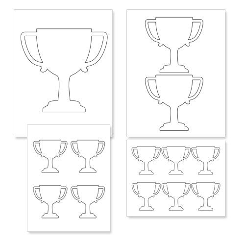 Detail Editable Trophy Template Nomer 2