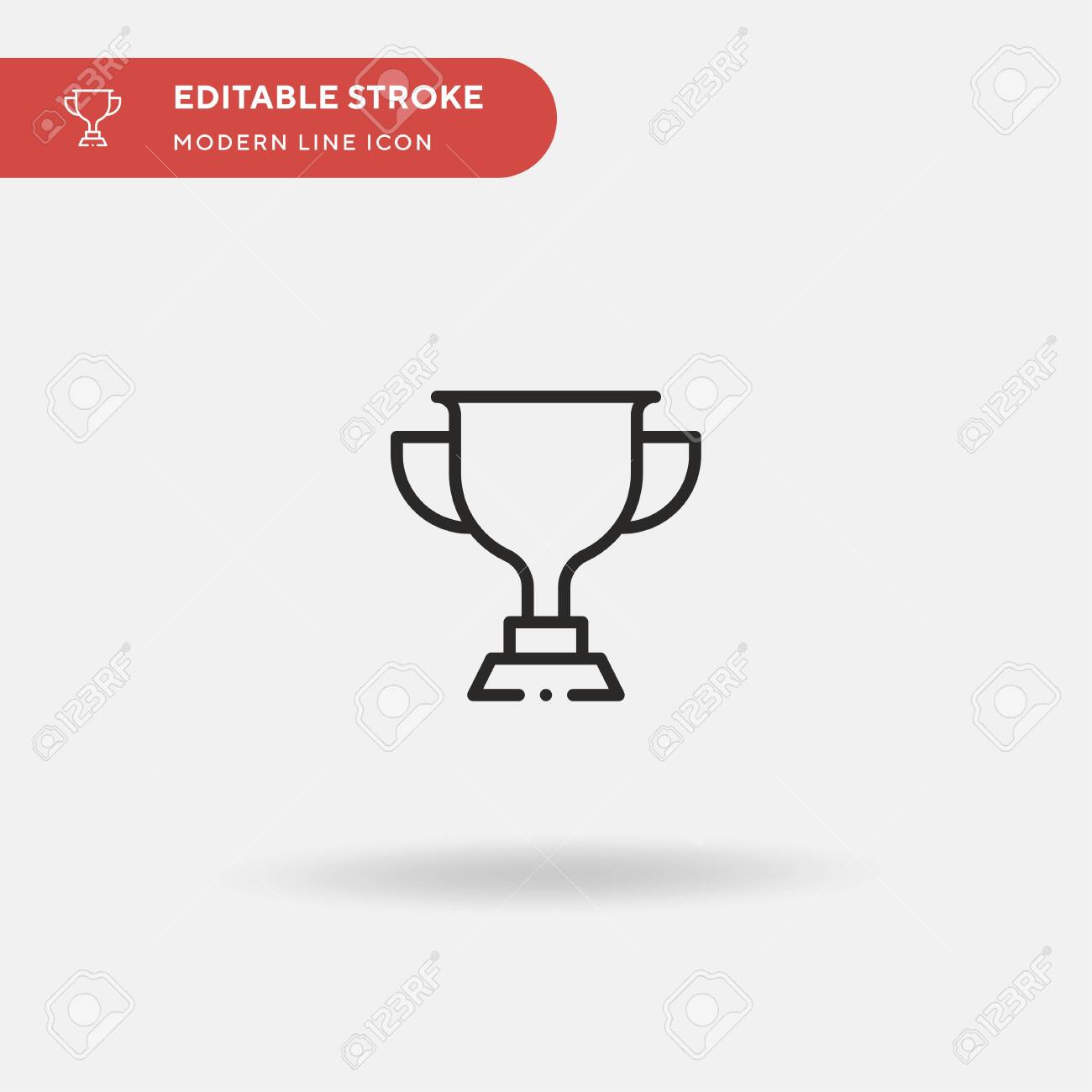 Detail Editable Trophy Template Nomer 24