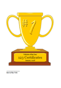 Detail Editable Trophy Template Nomer 4