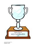 Detail Editable Trophy Template Nomer 41