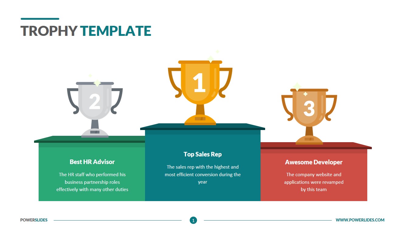 Detail Editable Trophy Template Nomer 8