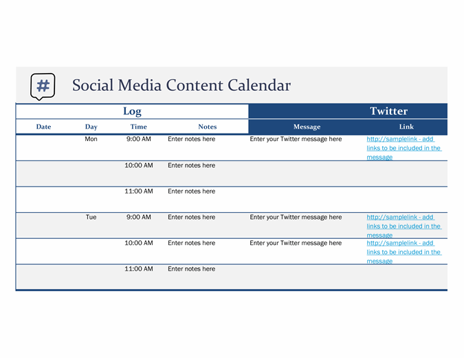 Detail Editorial Calendar Template 2019 Nomer 12