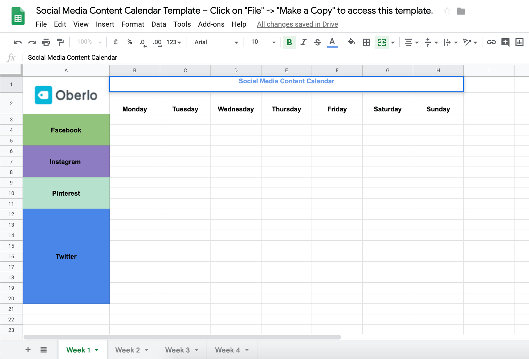 Detail Editorial Calendar Template 2019 Nomer 26