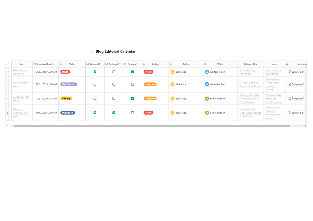 Detail Editorial Calendar Template 2019 Nomer 44