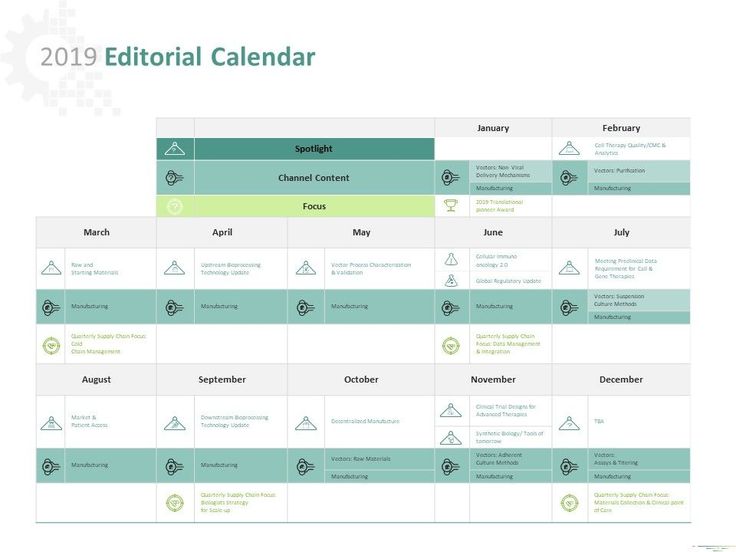 Detail Editorial Calendar Template 2019 Nomer 49