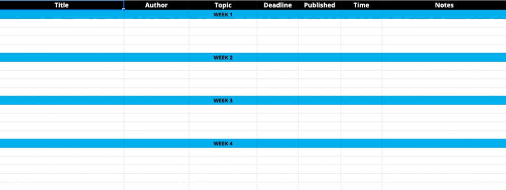 Detail Editorial Calendar Template 2019 Nomer 50