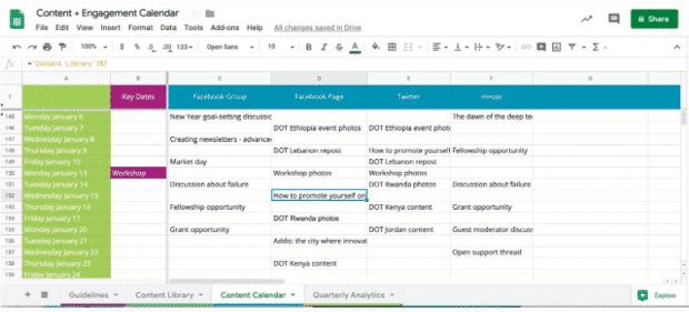 Detail Editorial Calendar Template 2019 Nomer 51
