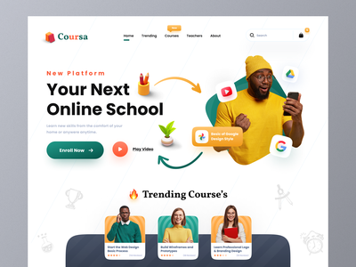 Detail Education Landing Page Template Nomer 25