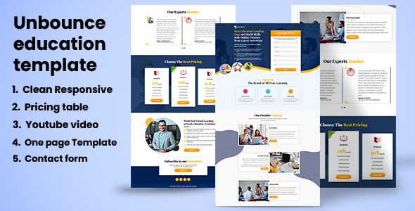 Detail Education Landing Page Template Nomer 31