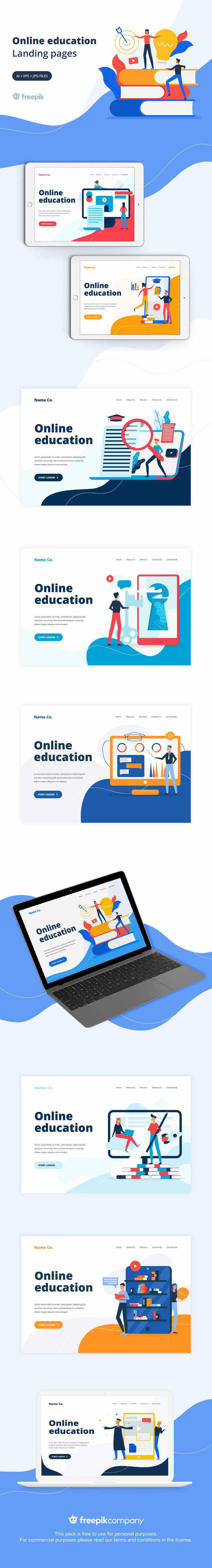 Detail Education Landing Page Template Nomer 32