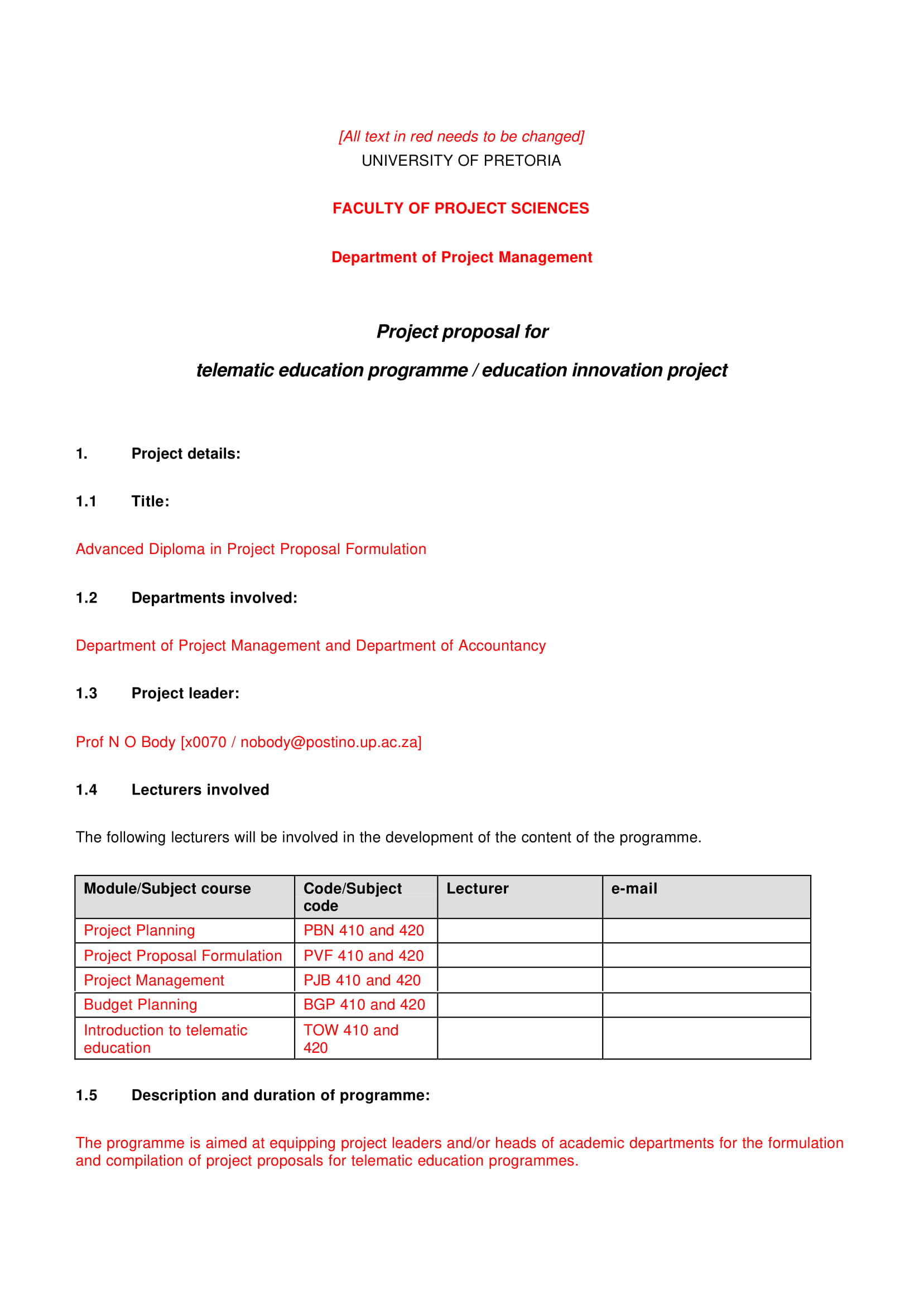 Detail Education Proposal Template Word Nomer 19