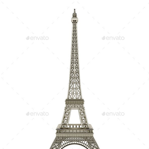 Detail Eiffel Tower Template Nomer 16