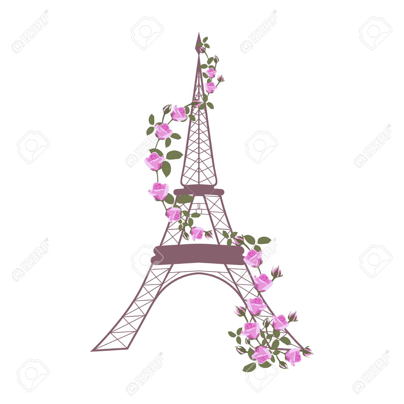 Detail Eiffel Tower Template Nomer 23