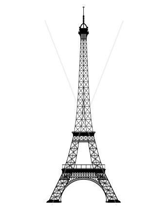 Detail Eiffel Tower Template Nomer 26