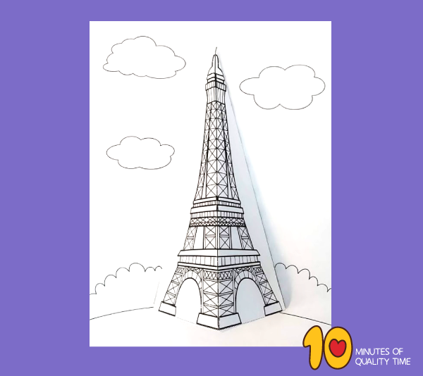 Detail Eiffel Tower Template Nomer 27