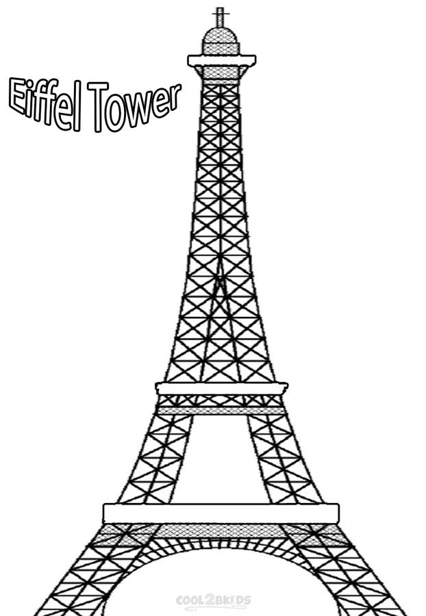 Detail Eiffel Tower Template Nomer 5