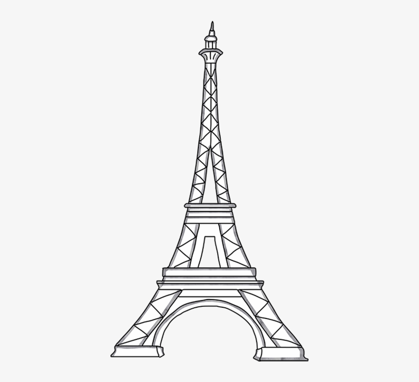 Detail Eiffel Tower Template Nomer 6