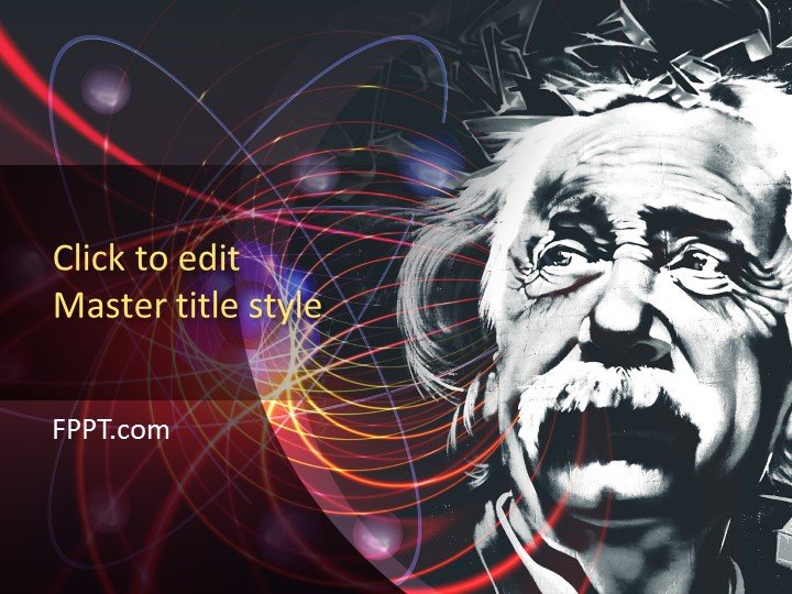 Detail Einstein Physics Ppt Template Nomer 2