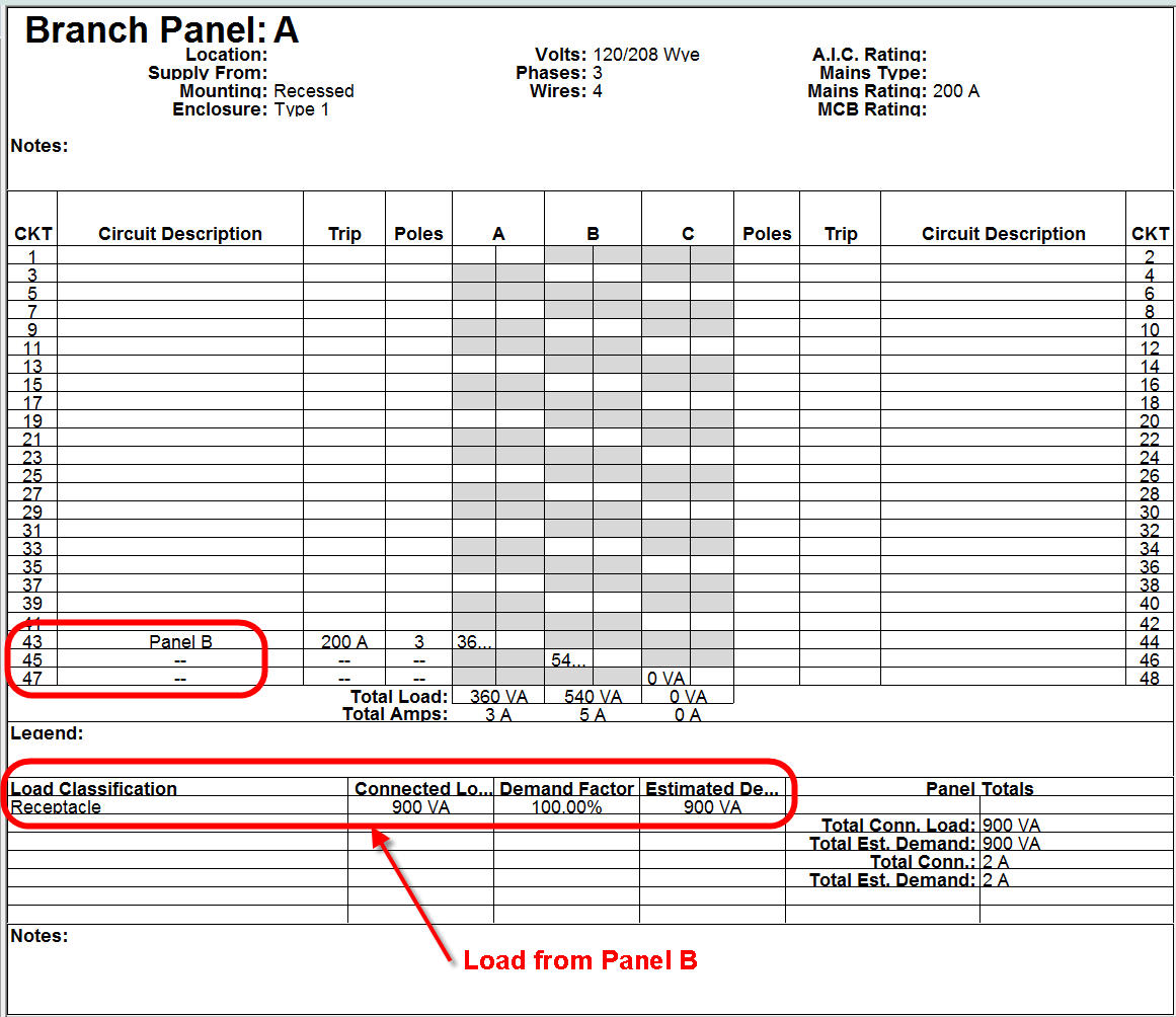 Detail Electrical Load List Template Nomer 44