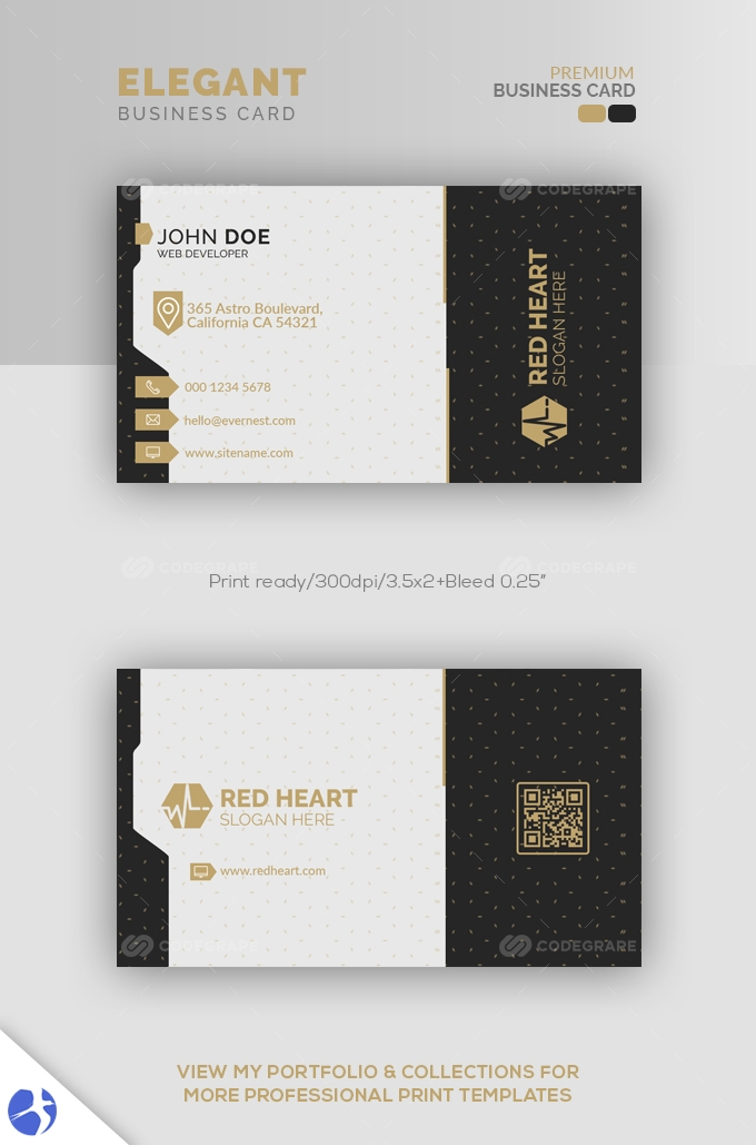 Detail Elegant Card Template Nomer 7