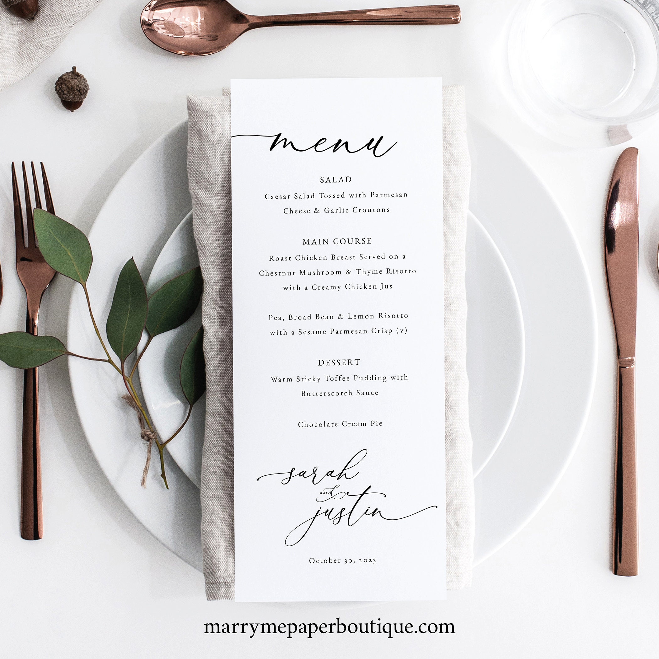 Detail Elegant Menu Template Nomer 19