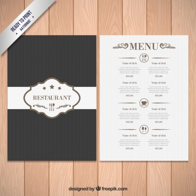 Detail Elegant Menu Template Nomer 36