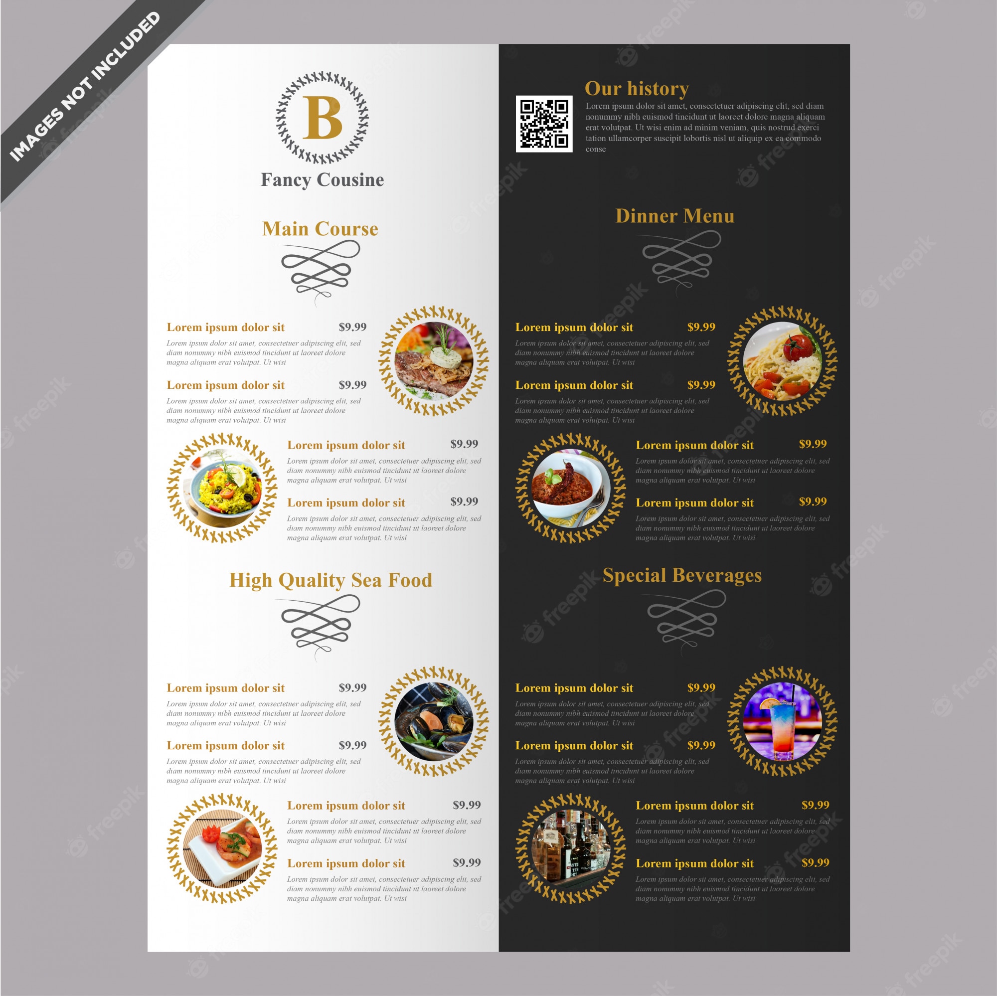 Detail Elegant Menu Template Nomer 37