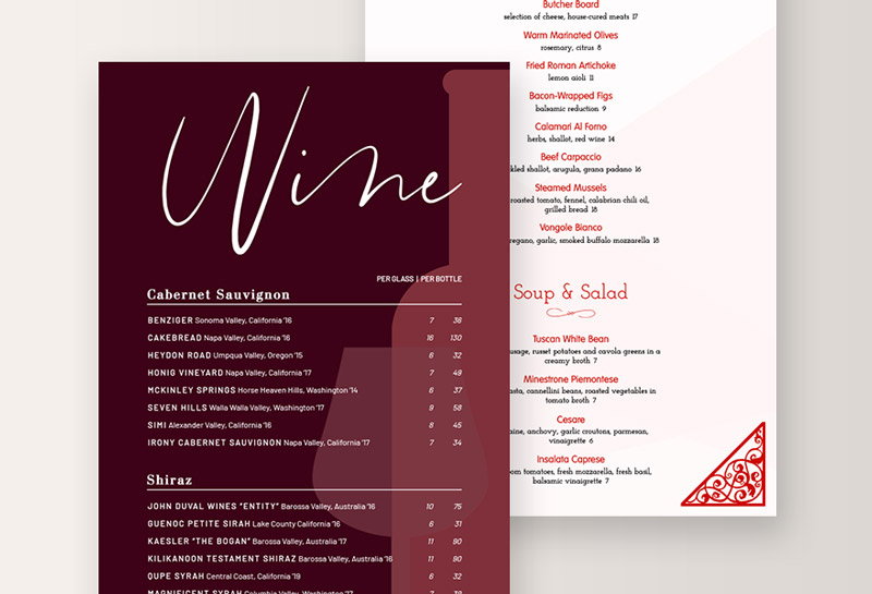 Detail Elegant Menu Template Nomer 44