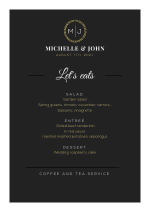 Detail Elegant Menu Template Free Nomer 15