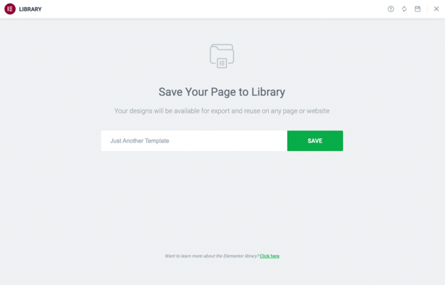 Elementor Save Entire Page As Template - KibrisPDR