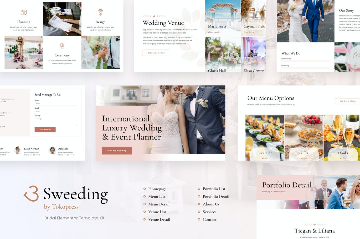 Detail Elementor Wedding Template Nomer 25