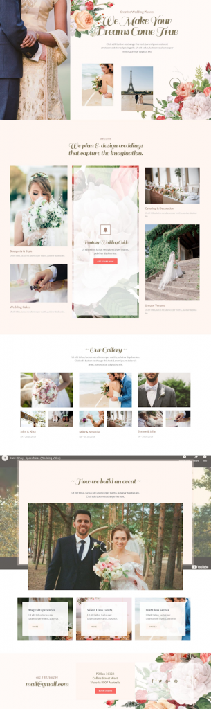 Detail Elementor Wedding Template Nomer 5