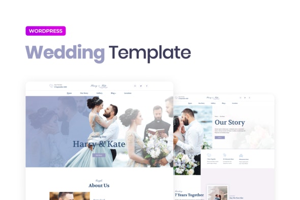 Detail Elementor Wedding Template Nomer 40