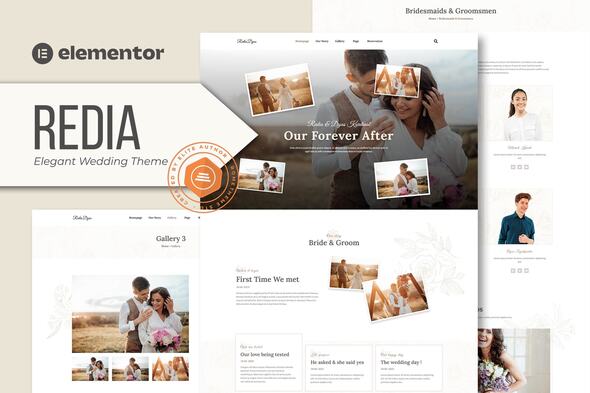 Detail Elementor Wedding Template Nomer 43