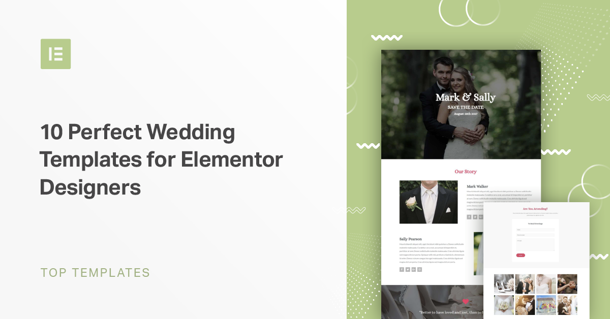 Detail Elementor Wedding Template Nomer 6