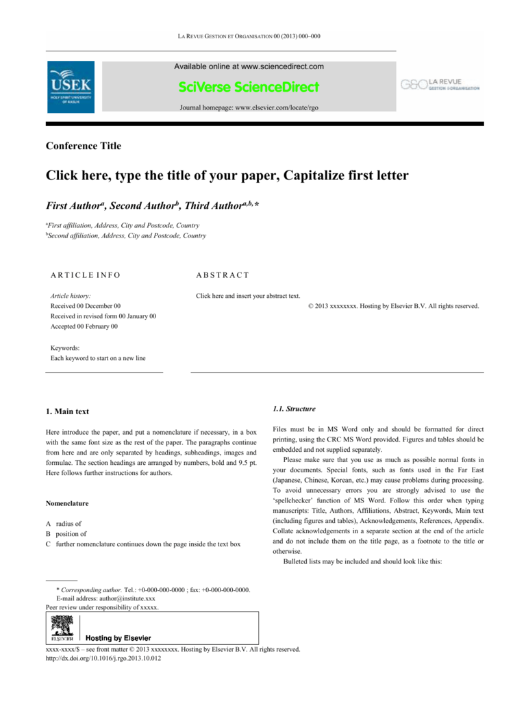 Detail Elsevier Article Template Word Nomer 5